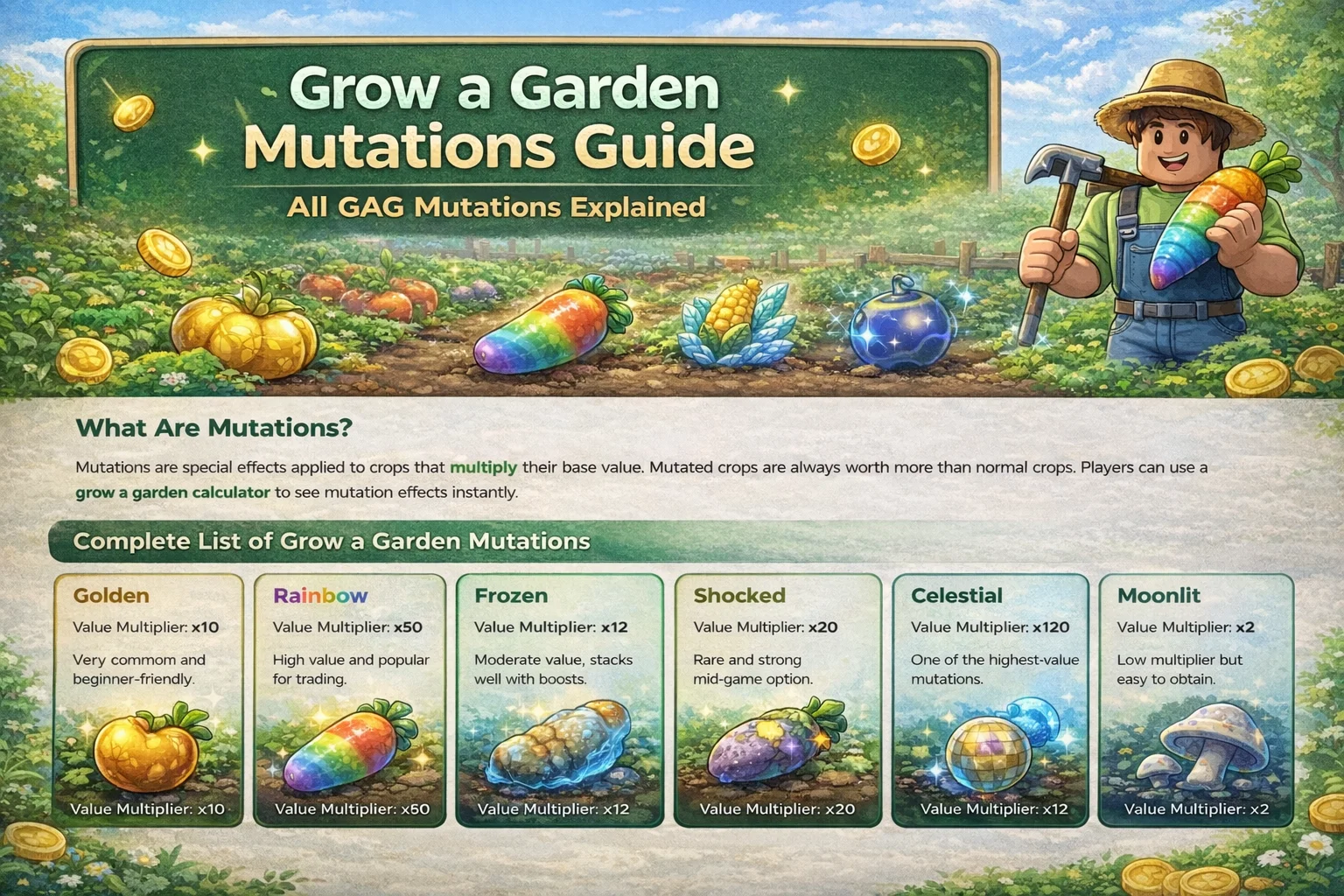 Grow a Garden Mutations Guide